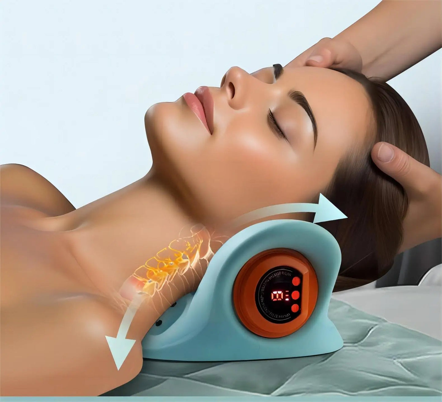 AlivioMax® - Masajeador de Cuello y Espalda para Aliviar Tensiones